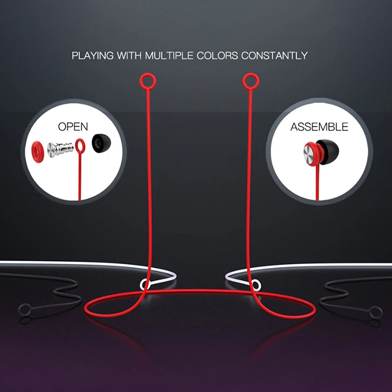 Silica Gel Earbud Lanyard Connector Strap for Outdoor Use
